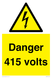 Danger 415 volts